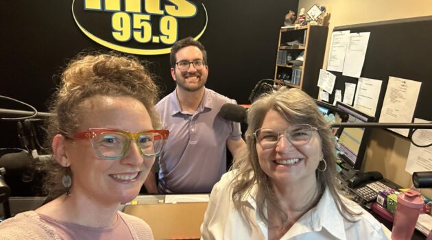 Kate Austin, Advokate, Ann Donnelly, Placentric, Seth Cooper, Regional Radio Group, in studio to record Episode 32 of the Building Success Stories podcast