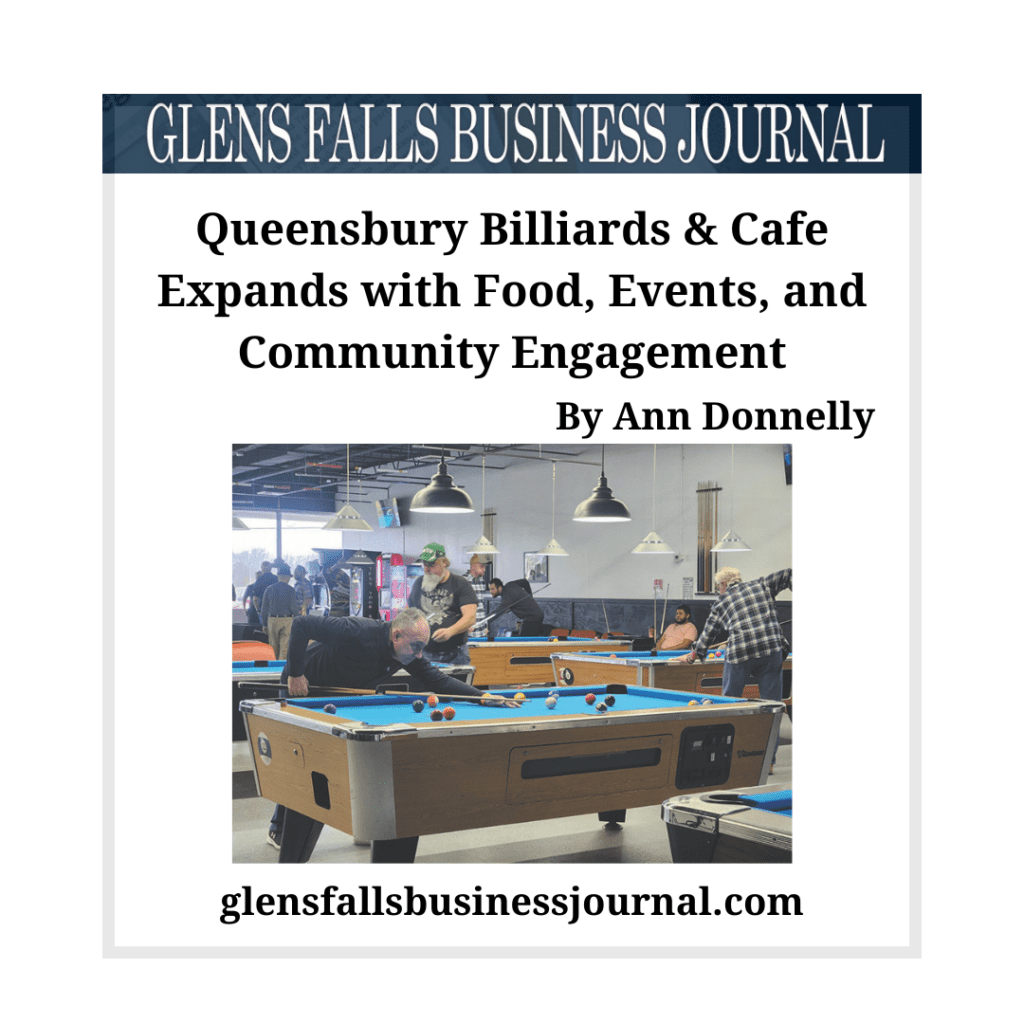 Queensbury Billiards & Cafe Expands with Food, Events, and Community Engagement - Glens Falls Business Journal