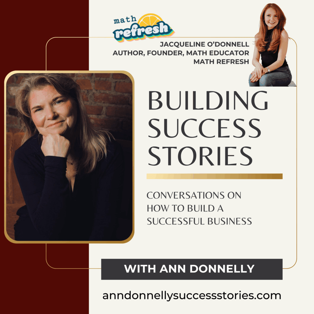 Jacqueline O’DonnelL Author, Founder, Math Educator math refresh